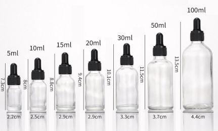 Glass Fine Oil Bottle Avoid Light Glue Head Dropper Bottle Essence Stock Bottling Cosmetics (Option: White-15ml)